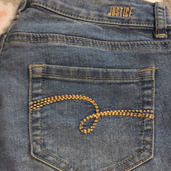 Justice Mid rise skinny jeans. Size 12 - Picture 2 of 6